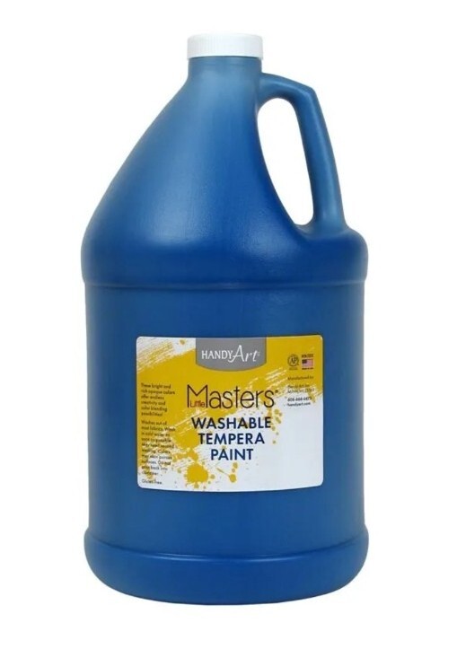 Handy Art Little Masters Washable Tempera Paint 1/2 gallon Blue