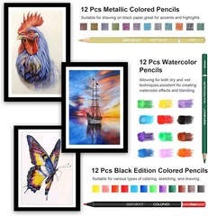 Portable Drawing & Sketching Kit – 100 PCS Includes Sketchbook & Color Book