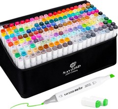200 Colors Alcohol Markers, Alcohol Markers Set for Adults, Artists in Colori…