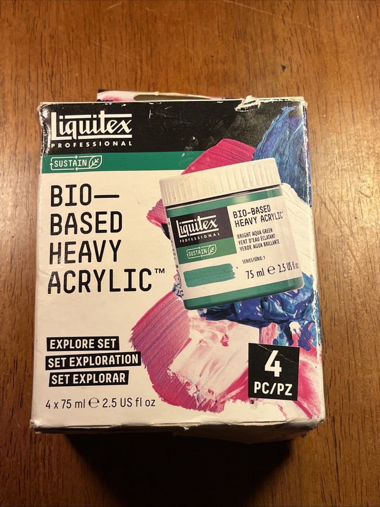 NIB LIMITED Liquitex Bio Based Heavy Acrylic Four Color Try Out Set See Photos