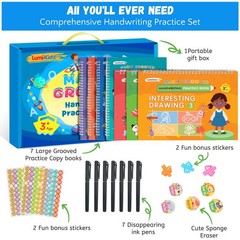 Magic Grooved Writing Practice for Ages 3-8, Grooved Handwriting Practice
