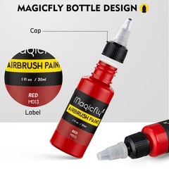 Airbrush Paint, 16 Colors Acrylic Airbrush Paint Set (30 ml/1 oz), Ready to S…