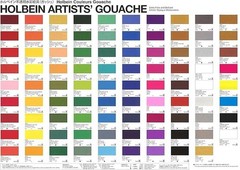 Holbien Opaque (Gouache) Watercolors 15mL 24-Colors set G715 – Japan