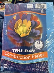 Pacon Corporation – Tru Ray 9×12 Blue Construction Paper – 50 Sheets-new