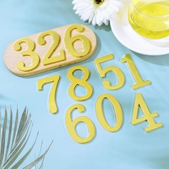 1Pcs 3Inch Metal Mailbox Numbers Solid Zinc Alloy House Numbers for Outside,S…
