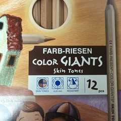 Lyra Color Giant Pencils – 12 Skin Tone Color Set ( Skintones Flesh Tones )