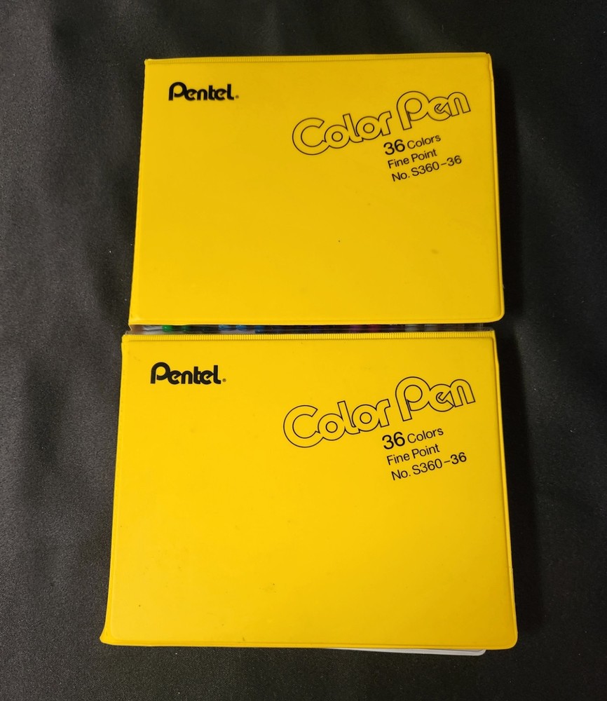 Vintage Pentel S360-36 Color (Model No. S360-36) Color Pen Fine Point Markers