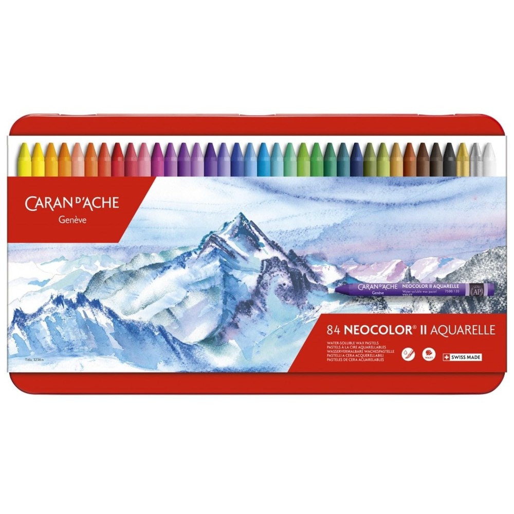 Caran d’Ache Neo Color II 84-color set 7500-384 [Japan genuine]