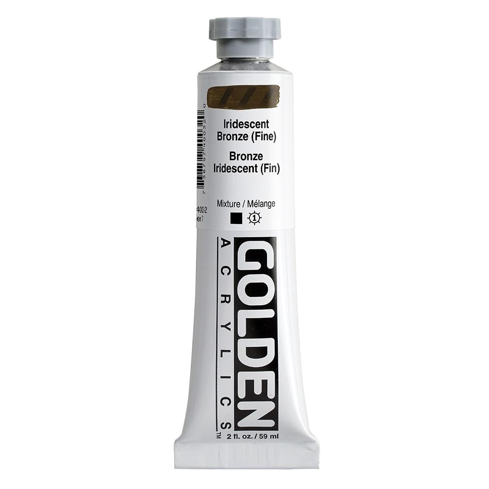 1 Tube Heavy Body Professional Acrylic Paint Iridescent Bronze Opaque 2oz