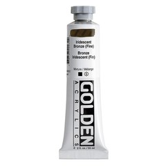1 Tube Heavy Body Professional Acrylic Paint Iridescent Bronze Opaque 2oz