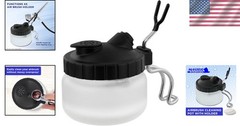 Professional Airbrush Cleaning Kit – 13 Pieces Including Glass Pot & Palette Cap