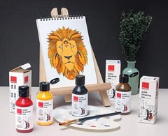 Waterproof Drawing Ink Set of 6 x 100ML Bottles Assorted Colours