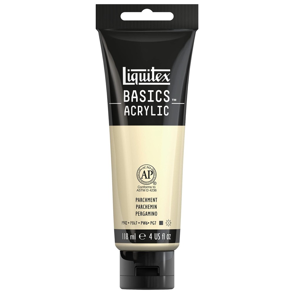 Liquitex BASICS Acrylic Paint, 118ml (4-oz) 4 Fl Oz (Pack of 1), Parchment