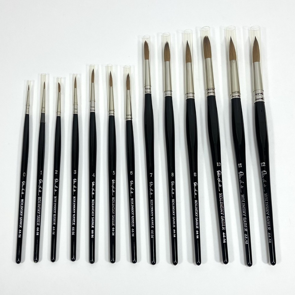Daniel Smith Kolinsky Sable Watercolor Brush Set 0 1 2 3 4 5 6 7 8 9 10 11 12