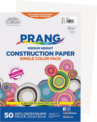 (Formerly Sunworks) Construction Paper, White, 9″ X 12″, 50 Sheets