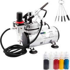 Kit de inicio con manguera de aire, cepillos de limpieza y pinturas de prueba