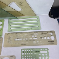Vintage Drafting Templates Rapi Design Helix Ross Timely Concke Lot Of 19