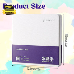 Acrylic Paint Sketch Book 4.92 Inch Watercolor Journal Sketchbook 28 Sheets Art
