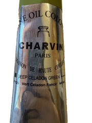 CHARVIN Paris 150ml Oil Paint Vert Celadon Fonce Deep Celadon Green France
