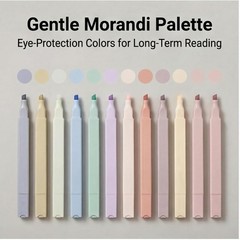 12Pcs Aesthetic Pastel Highlighters Bible Study No Bleed Double-Ended Pens