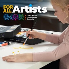 AEM Hi Arts Washable Watercolor Paint Set – 48-Piece 48 Piece Set, Assorted