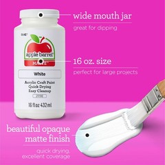 Acrylic Paint Set, Includes 2 x 16 fl oz White and Black Paint
