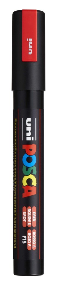 POSCA PC5M Paint Marker Reversible Medium Tip 1.82.5mm Fluorescent Red