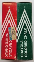 Vintage Binney & Smith Crayola No. 816 Colored & No. 320 White Chalk In Boxes
