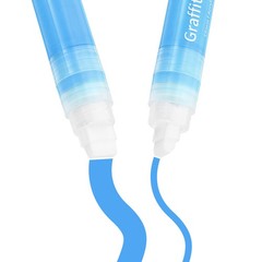 8 Pcs Graffiti Markers, 15mm Blue Poster Markers Thick Acrylic Paint Pen
