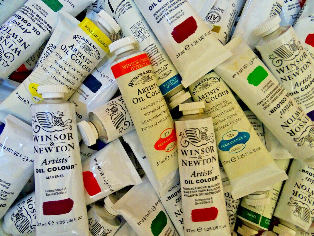 Winsor & Newton Artists’ Oil Colours, 37 ml tubes, 99 colors, flat rate shipping