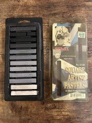 SMi hard pastels LOT – 24 ASSORTED + 12 EARTH TONES + 12 GREY
