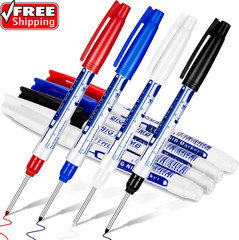4 Pcs Deep Reach Markers Long Nose Waterproof Deep Hole Marker Carpenter Ink 30