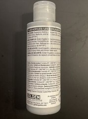 Golden liquid acrylics iridescent silver fine 4 fl oz 118 ml