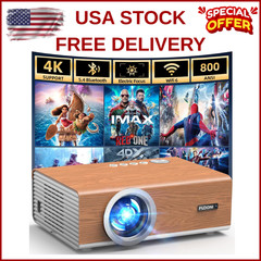[Electric Focus/4K Support] Projector with WiFi 6 and Bluetooth 5.4, Highligh…