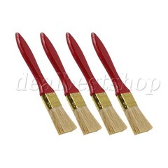 4PCS Red Handle Chip Paint Brush Natural Stains Brush for Paints 1.5″