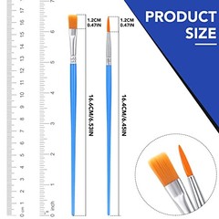 200 Pc Paint Brush Set AROIC Nylon Hair Artist Brushes for Acrylic Oil Painting