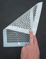 2 PACK Mylar Camouflage Stencils DIY Rifle Gun Airbrush Paint Mask Diamond Plate