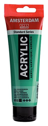 Acrylic Paint Set Emerald Green 1.35 Fl Oz Pack of 3 Durable Lightfast