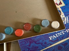 PBN Religious Nativity Gethsemane Crown Thorns Vtg Craftint INCOMPLETE Dry Paint
