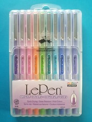 NEW – Le Pen Bright Colors Pens 10 Piece top 0.3mm – Free ShipN!