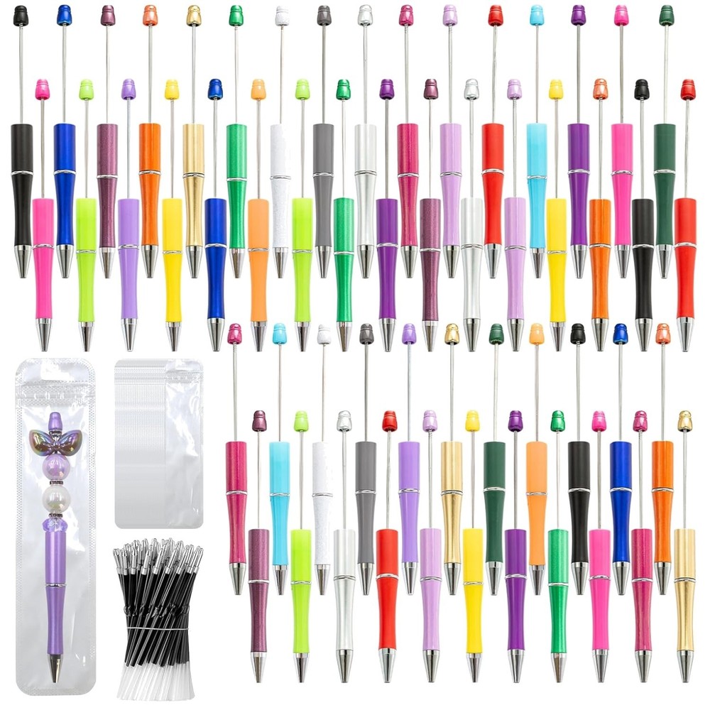 Versatile DIY Pen Kit – 50 Multicolor Ballpoint Pens