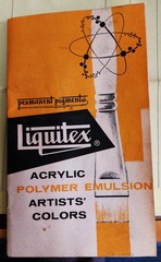 Vtg Permanent Pigments Oil Paints, Red, Yellow, Burnt Umber, catalog, 3 others