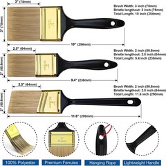 Sturdy 30-Pc Paint Brush Set: Ideal for Home Projects with Comfortable Grip