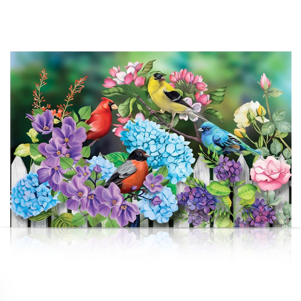Briarwood Lane Spring Canvas Art 24×16 Feathered Friends For Spring Large