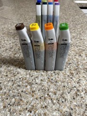 Set of 12 Copic Various Ink Refills Alcohol Markers Art Coloring Group Lot Used