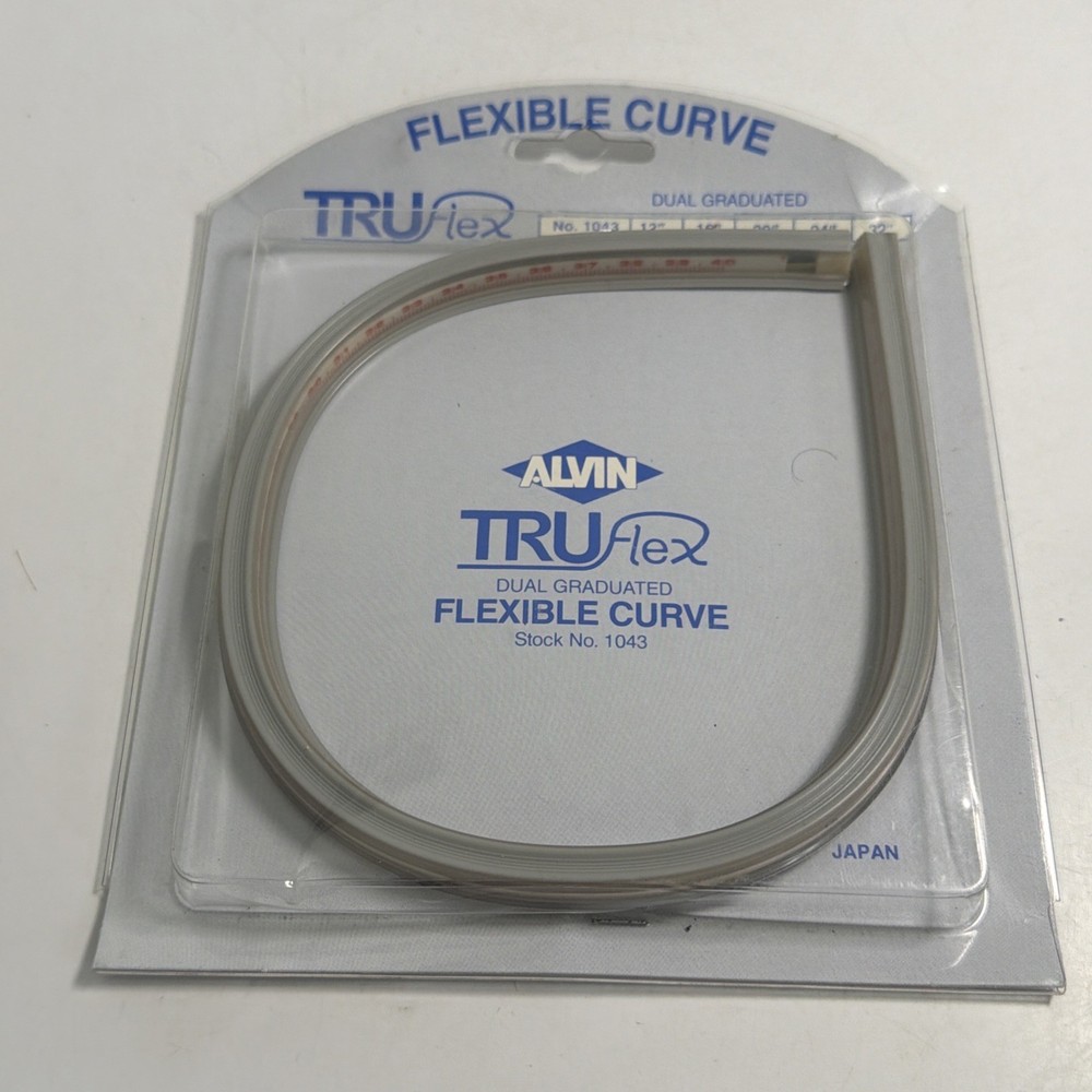 Alvin Lightweight Truflex Flexible Curve 16″ 1043-16 New Sealed Ruler Drafting