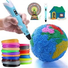 3D Printing Pen Arts Printer Set PLA Filament Drawing Print For Kids Adult Creat