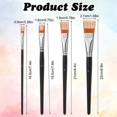 Grainer Brush Set 4PCS Texture Paint Brushes Acrylic Oil Watercolor Art Tool