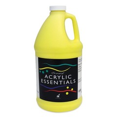Cryl Essentials Professional Art Studio Acrylic Paint Cool Yellow 1/2 Gallon