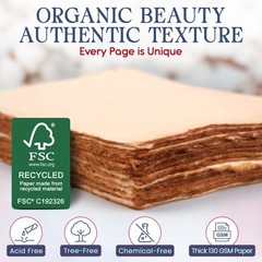 Wanderings Handmade Antique Deckle Edge Blank Cards – 4″x6″ Package of 50 – M…